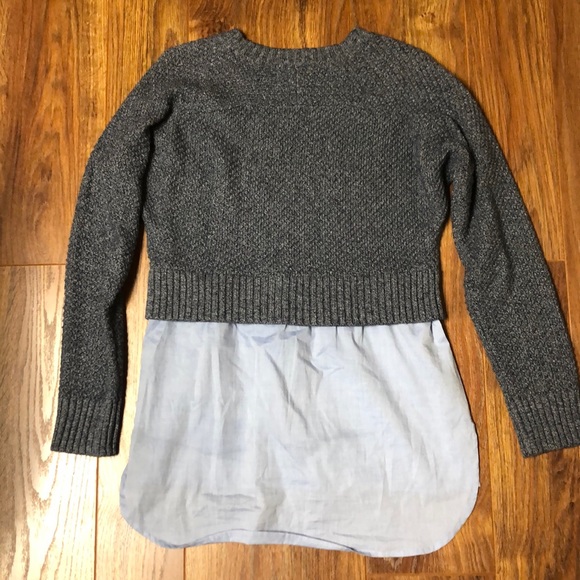 Banana Republic Layered Shirt Sweater Tunic - Picture 3 of 5